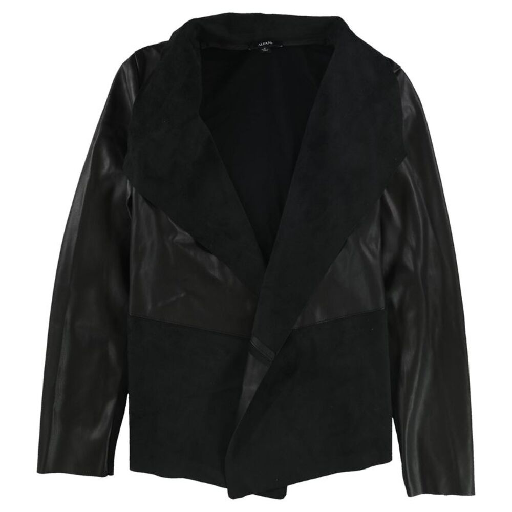 Alfani Womens 3-Tone Jacket, Black, XL, DM